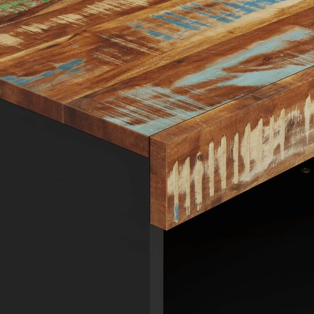 Móvel de TV 60x33x43,5 cm madeira recuperada maciça