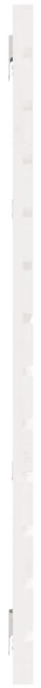 Cabeceira de parede 206x3x91,5cm madeira de pinho maciça branco