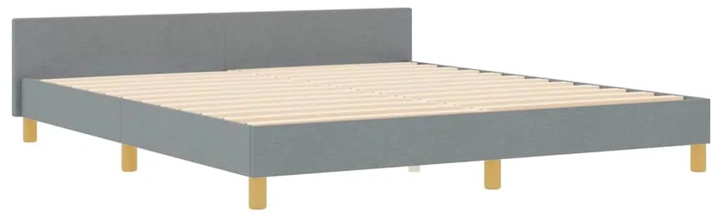 Estrutura de Cama vidaXL Cinza Claro 180x200 cm Tecido