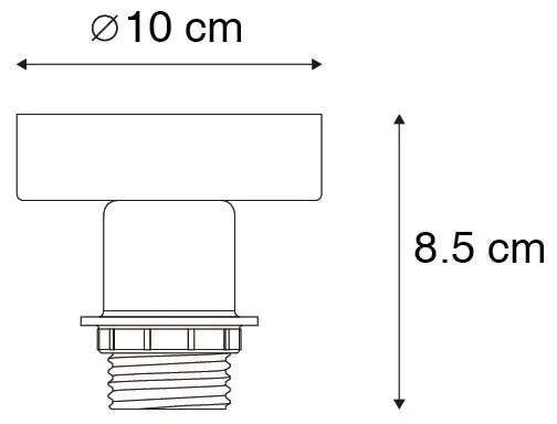 Candeeiro de teto em aço - Combi
