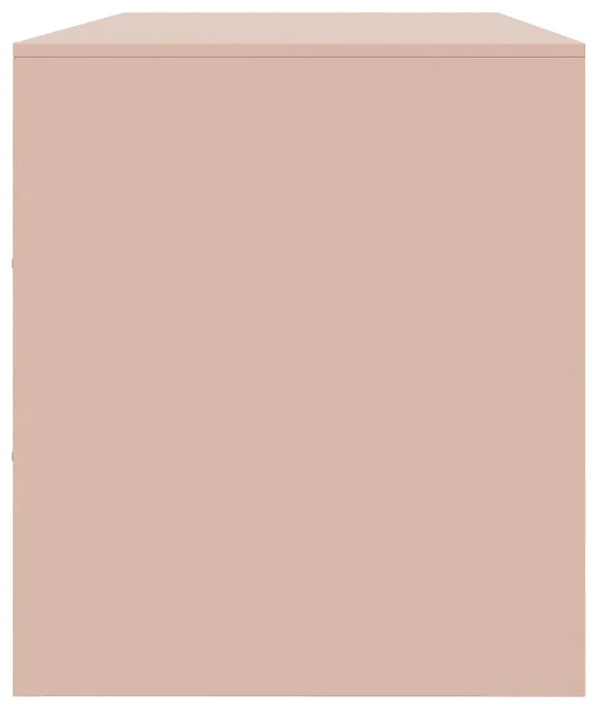 Móvel de TV 99x39x44 aço rosa