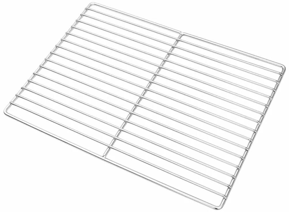 Grelha de Churrasqueira Retangular vidaXL 40x30 cm em Aço Inoxidável 3