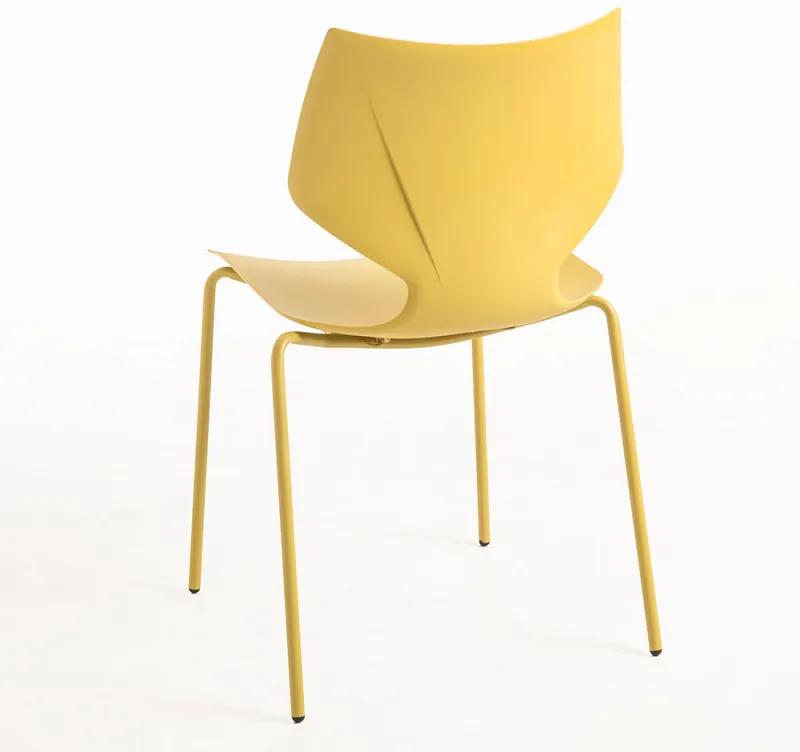 Pack 6 Cadeiras Plecy - Amarelo