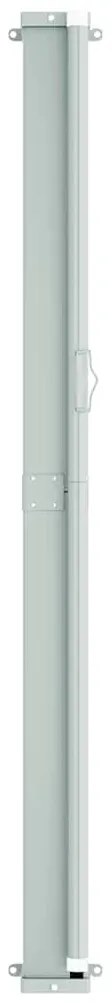 Toldo lateral retrátil para pátio 117x600 cm preto