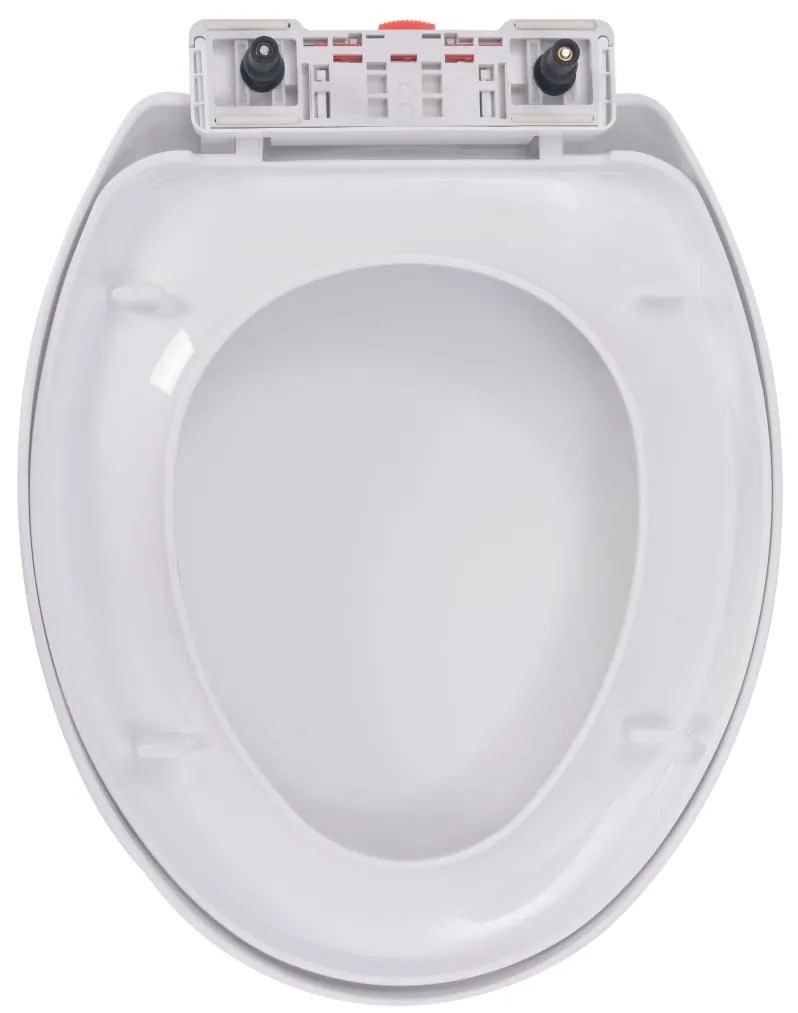 Tampo de sanita fecho suave com design remoção rápida branco