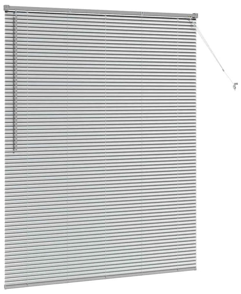 Persiana de Janela com cortinas Outros Manual Prata 80 x 130 cm Alumín