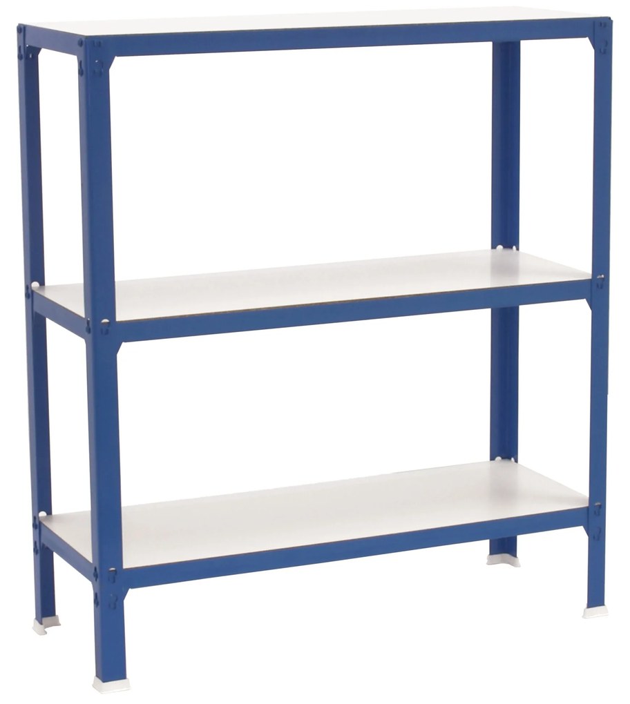 Estante com 3 Prateleiras madeira SIMONHOME CLICK WOOD COLOR MINI 3/300 AZUL/BRANCO Capacidade P/ prateleira 150 Kg Dimensões 900x800x300 mm