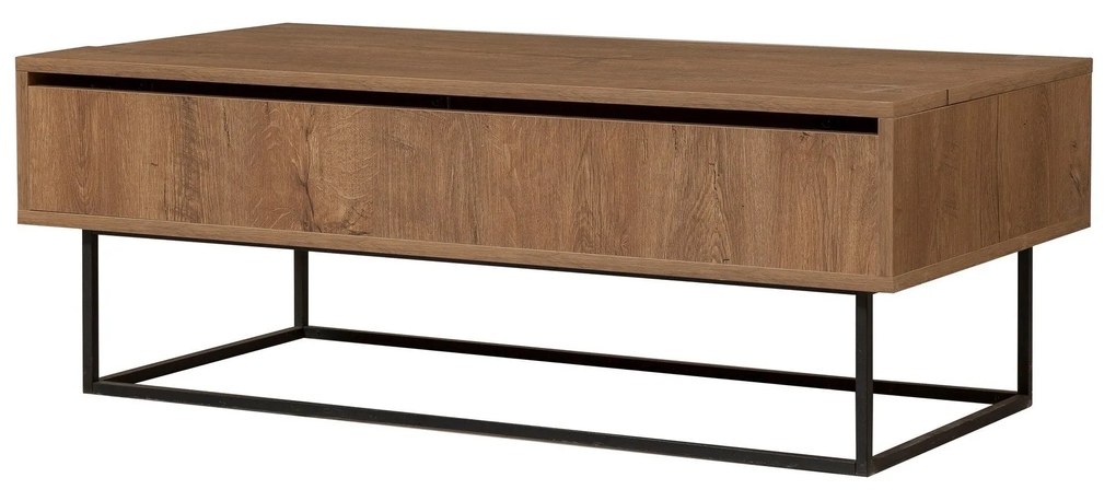 Conjunto de Móveis de Sala Laxus – Nogueira/Preto – TV: 140x50x40 cm,