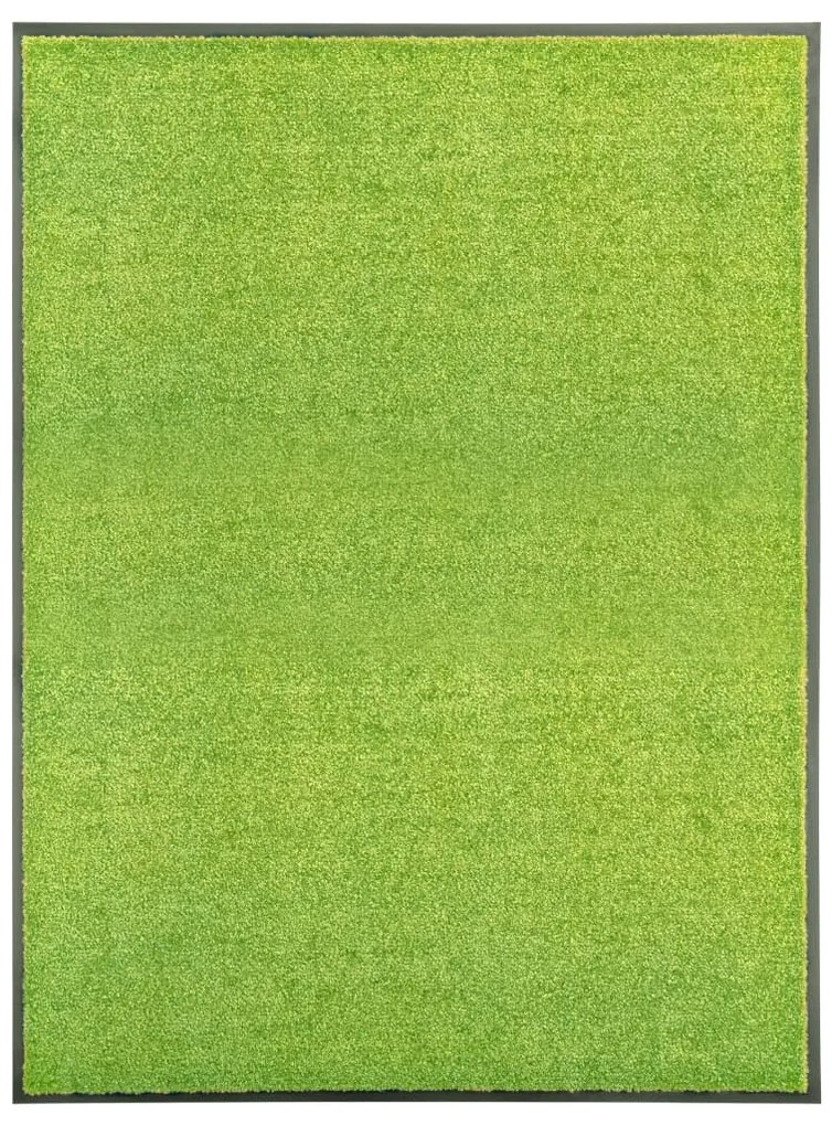 Tapete de porta lavável 90x120 cm verde