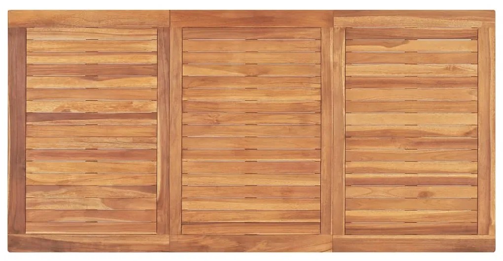 Mesa de jantar p/ jardim 160x80x77 madeira de teca maciça