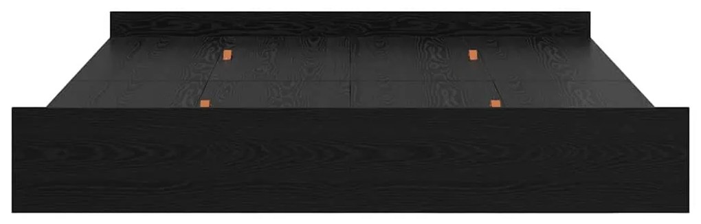 Estrado de cama com arrumação Carvalho preto 180 x 200 cm