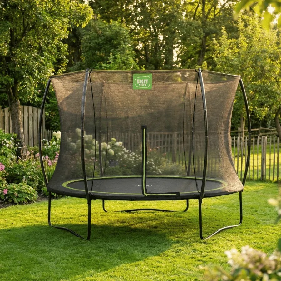 Trampolim redondo Silhouette ø244 cm - preto