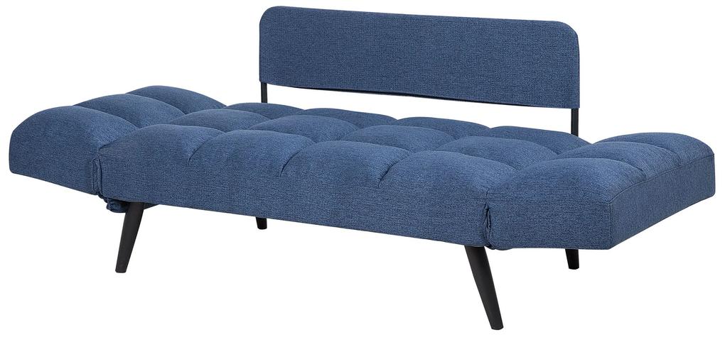 Sofá-cama em tecido azul marinho BREKKE Beliani