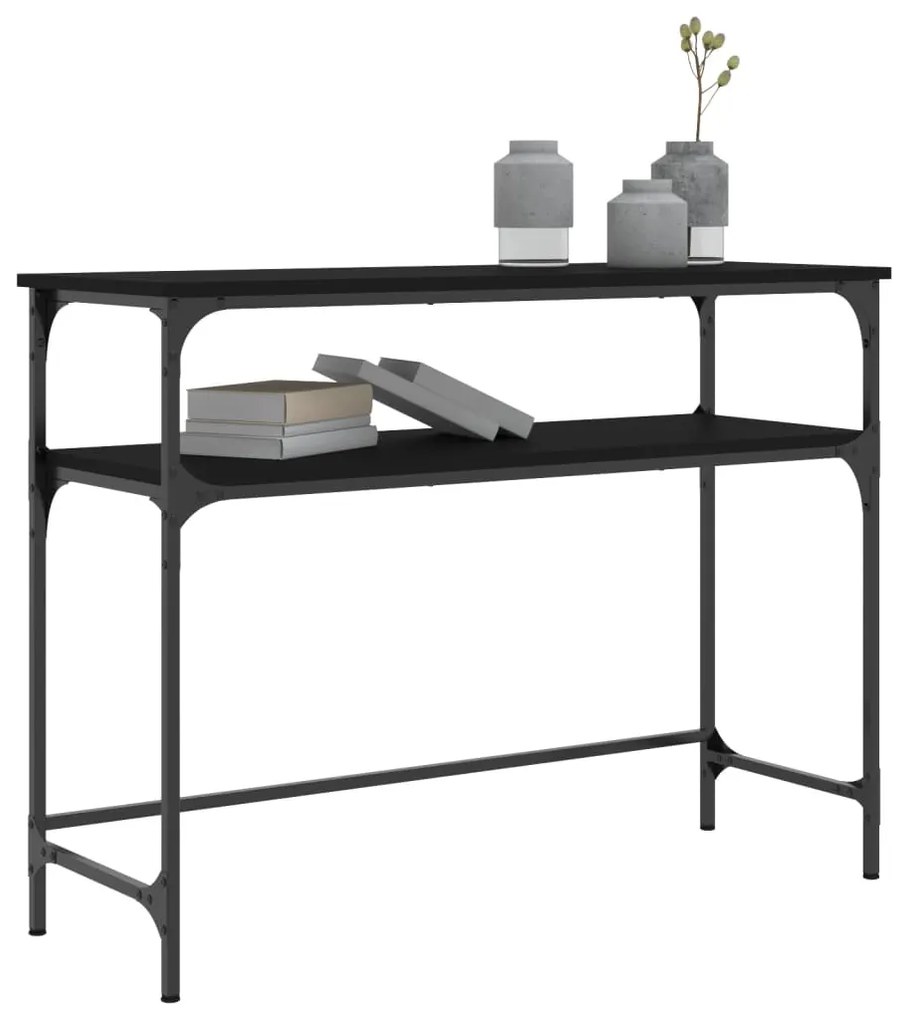 Mesa consola 100x35,5x75 cm derivados de madeira preto