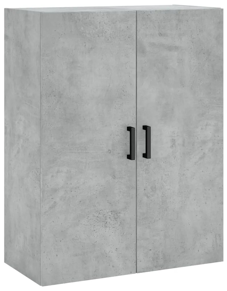 Armários de parede 2 pcs 69,5x34x90 cm cinzento cimento