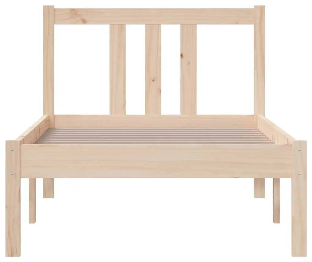 Estrutura cama pequena solteiro 75x190 cm madeira maciça