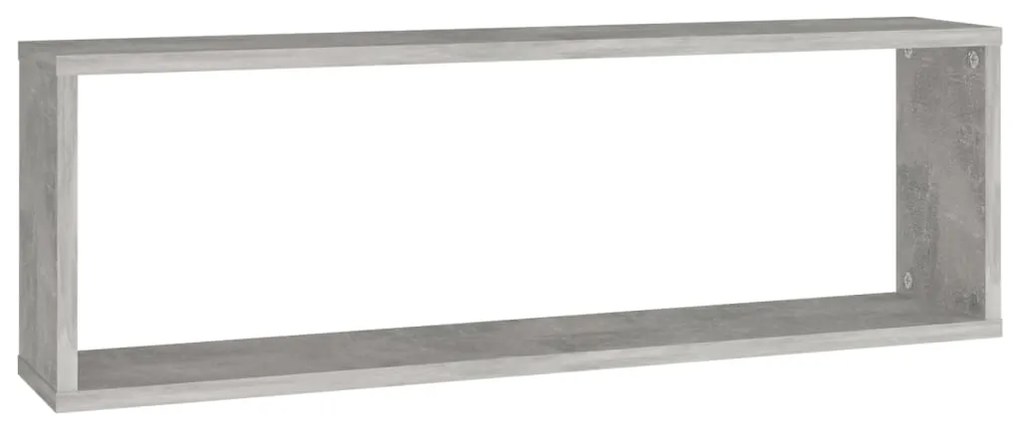 Estantes parede cúbicas 4pcs derivados de madeira cinza cimento
