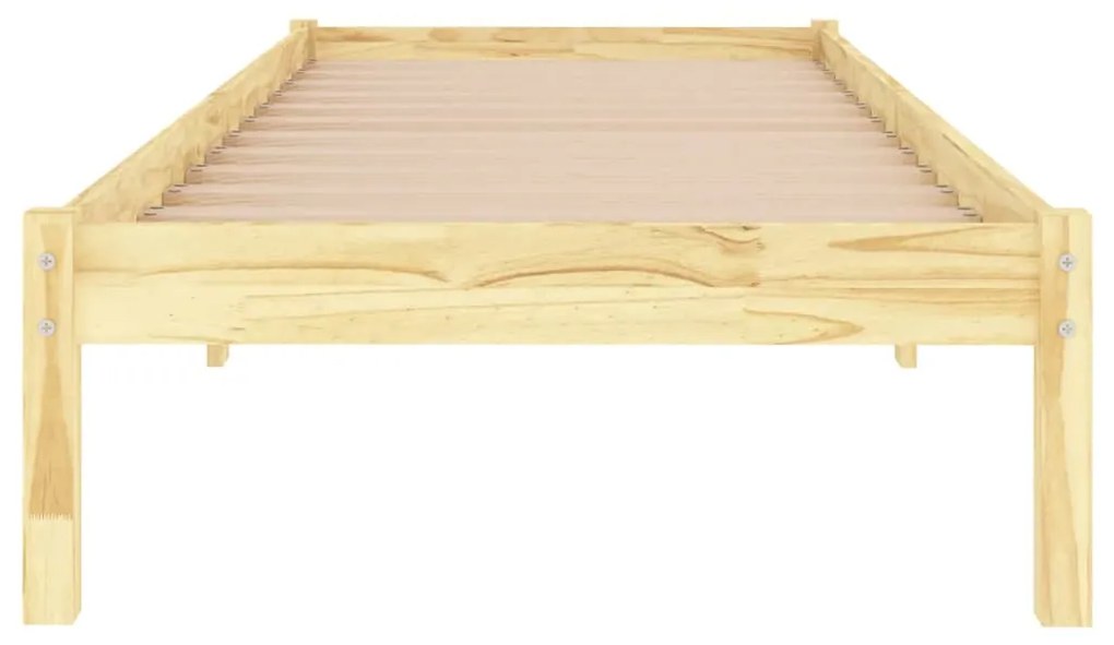 Estrutura cama pequena solteiro 75x190 cm madeira maciça