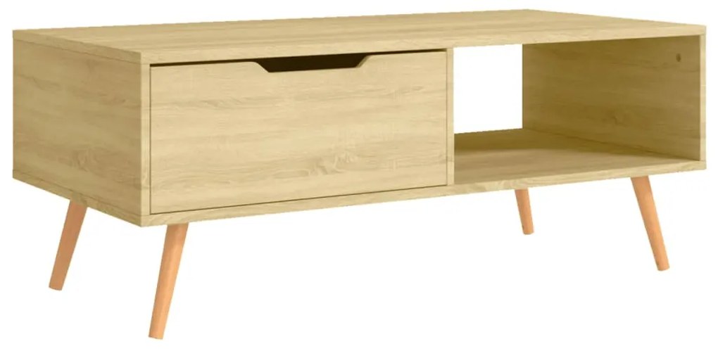 Mesa de centro 100x49,5x43 cm derivados madeira carvalho sonoma