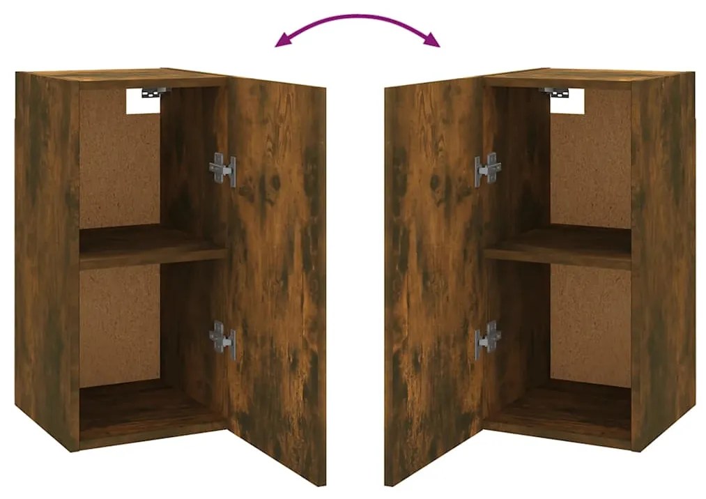 Móveis de TV 2 pcs 30,5x30x60 cm madeira cor carvalho fumado