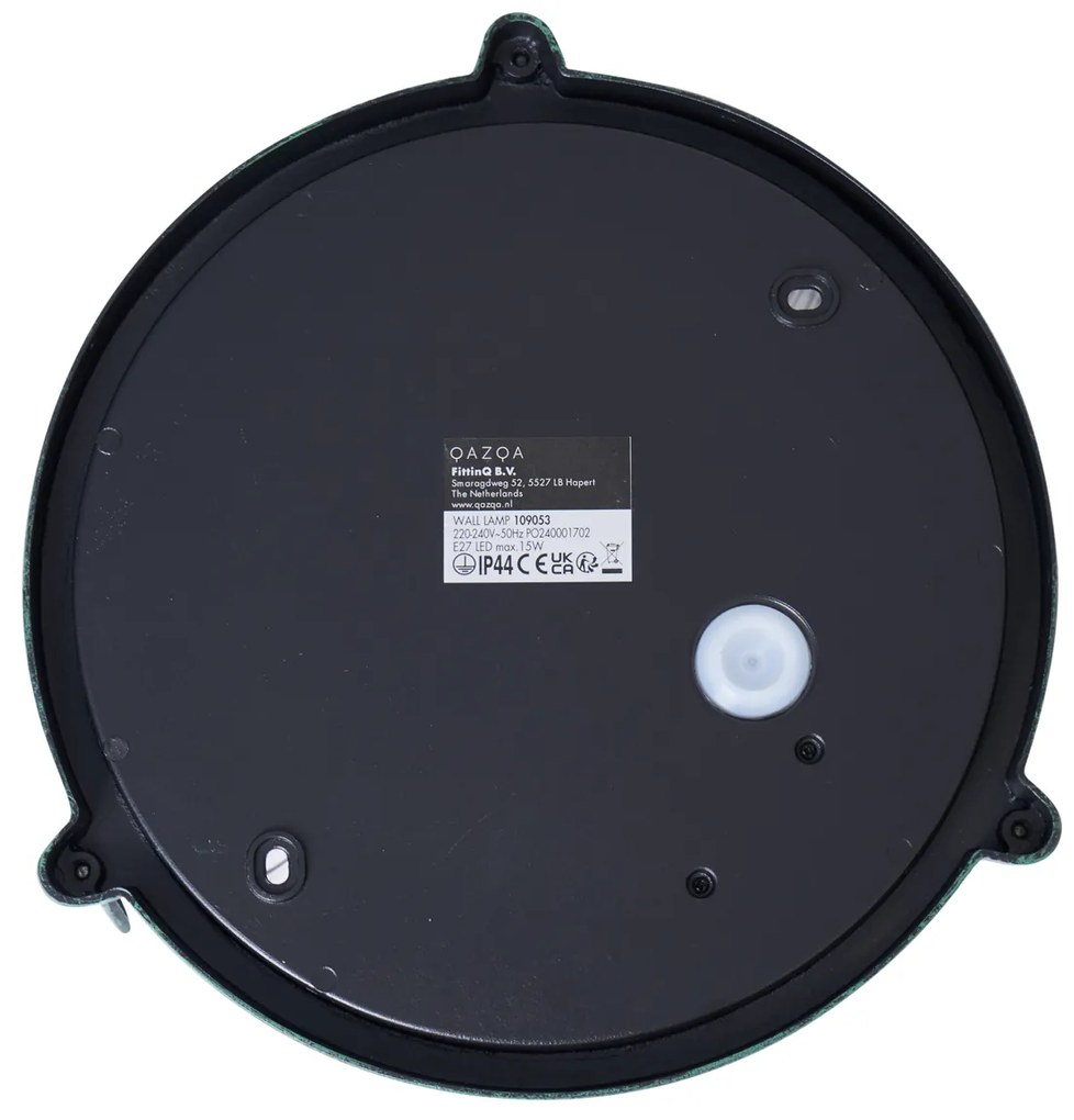 Candeeiro de Parede Exterior Verde Redondo IP44 - Noutica