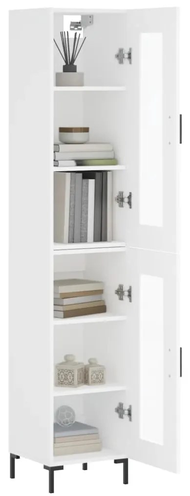 Vitrine Brenna de 180 cm - Branco - Design Nórdico