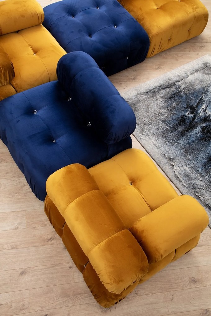 **** Tuffet Bubble – Azul – 95x95x45 cm

**