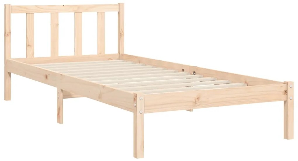 Cama sem colchão 90x200 cm madeira de pinho maciça