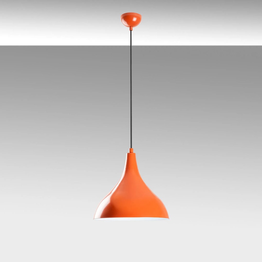 Candeeiro de Teto Bitlis – Laranja – Ø22 h:26 cm