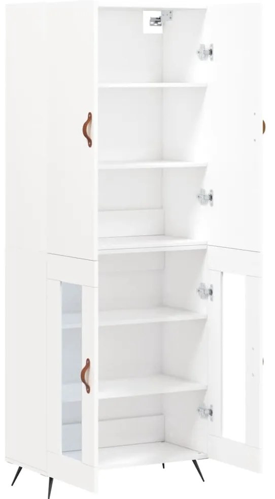 Armário alto 69,5x34x180 cm derivados de madeira branco