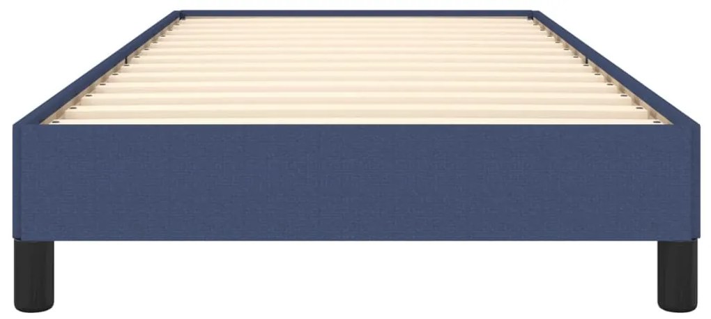 Estrutura de cama sem colchão 90x190 cm tecido azul