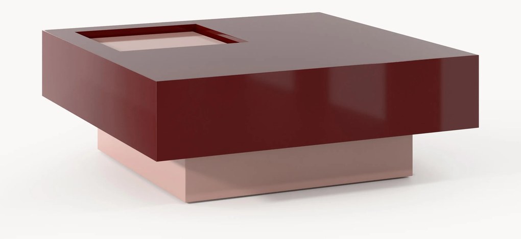 Mesa de centro com arrumação Alessa, L 90 cm