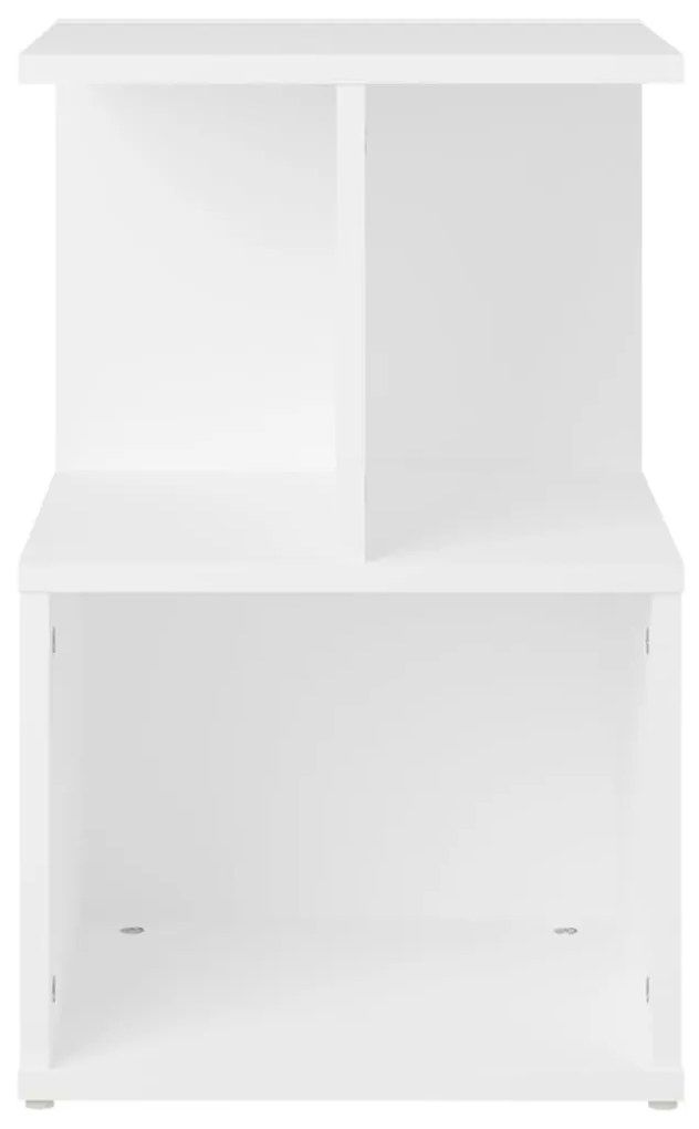 Mesa de cabeceira 35x35x55 cm contraplacado branco