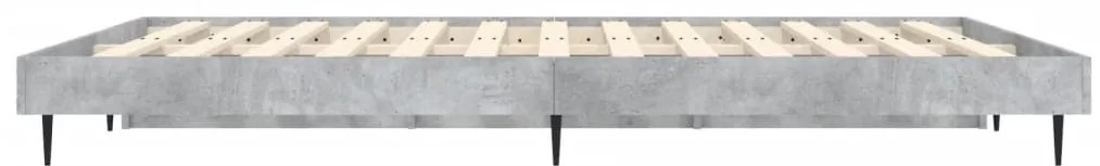 Estrutura de cama 140x190 cm derivados de madeira cinza cimento