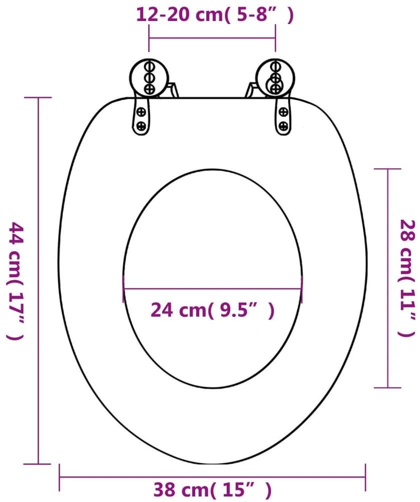 Assentos de sanita com tampas 2 pcs MDF estrela-do-mar