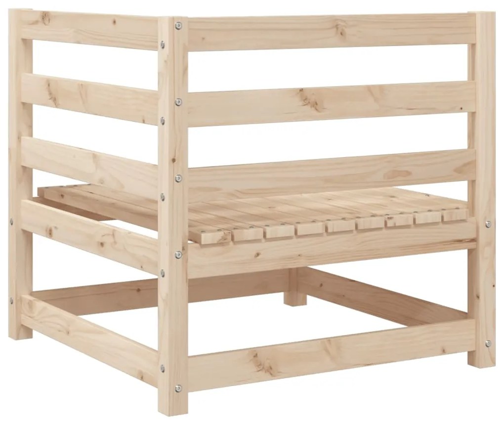 11 pcs conjunto sofás de jardim madeira de pinho maciça