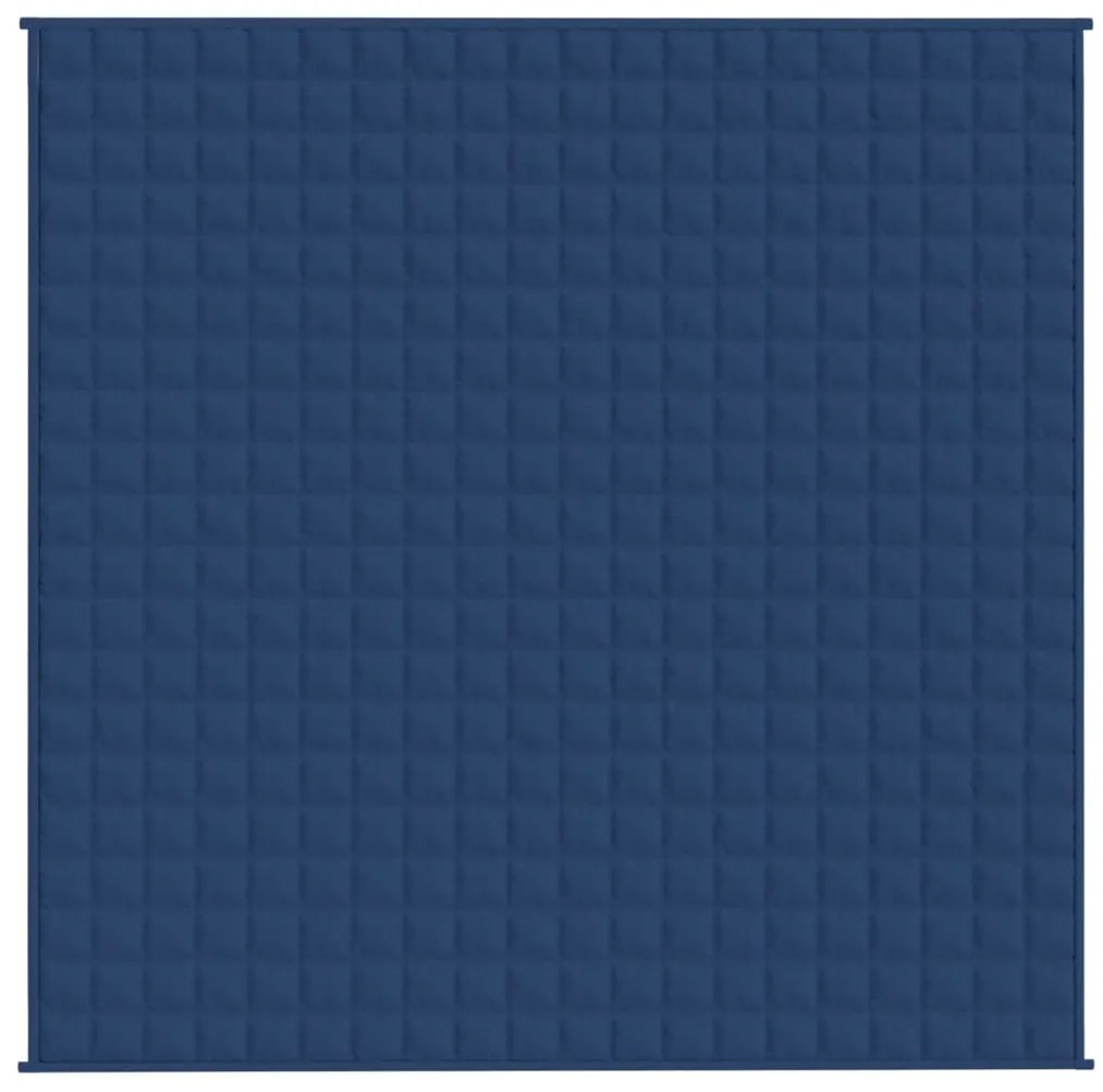 Manta pesada 13 kg 200x200 cm tecido azul