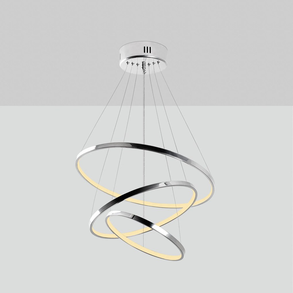 Chandelier Simit – Chrome – 50x80x50 cm