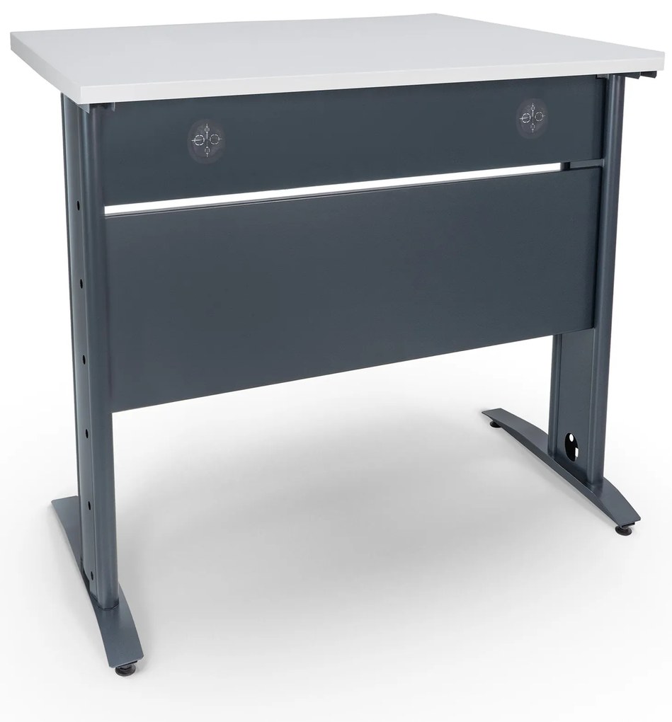 Secretária Escritório 800x800 Soho Antracite / Branco – Soho