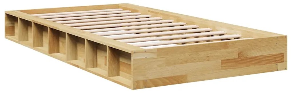 Estrutura de cama sem colchão 90x190 cm Carvalho de maciça