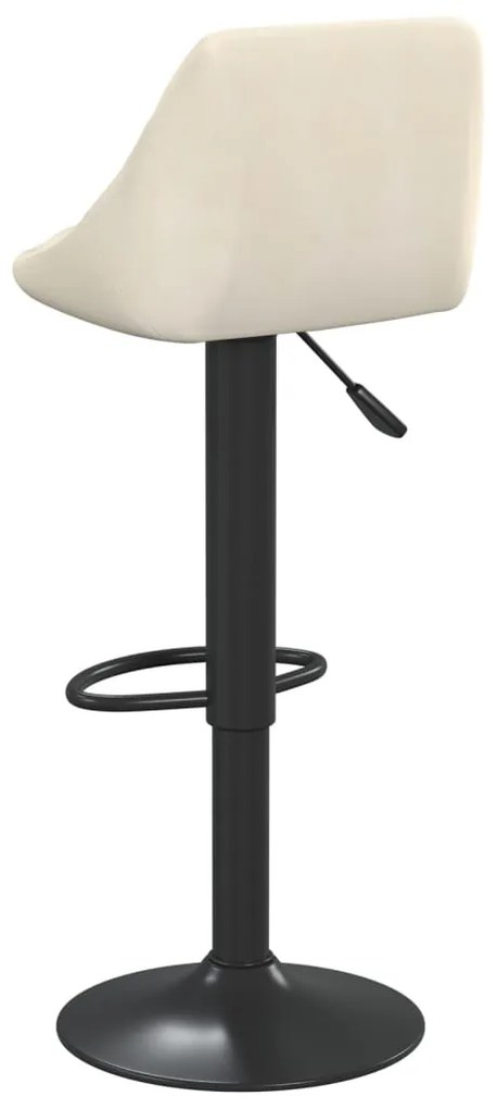 Bancos de bar 2 pcs veludo creme