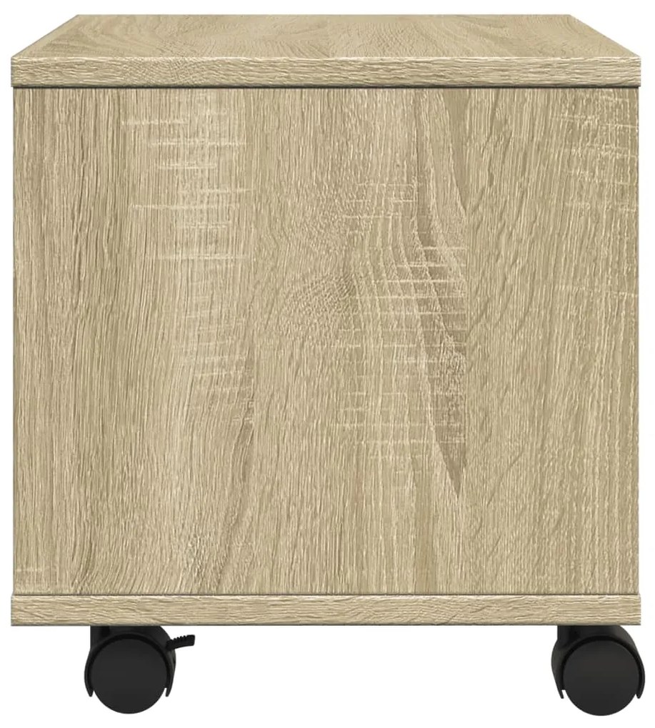 Suporte para impressora com rodas 41x32x34,5 cm carvalho sonoma