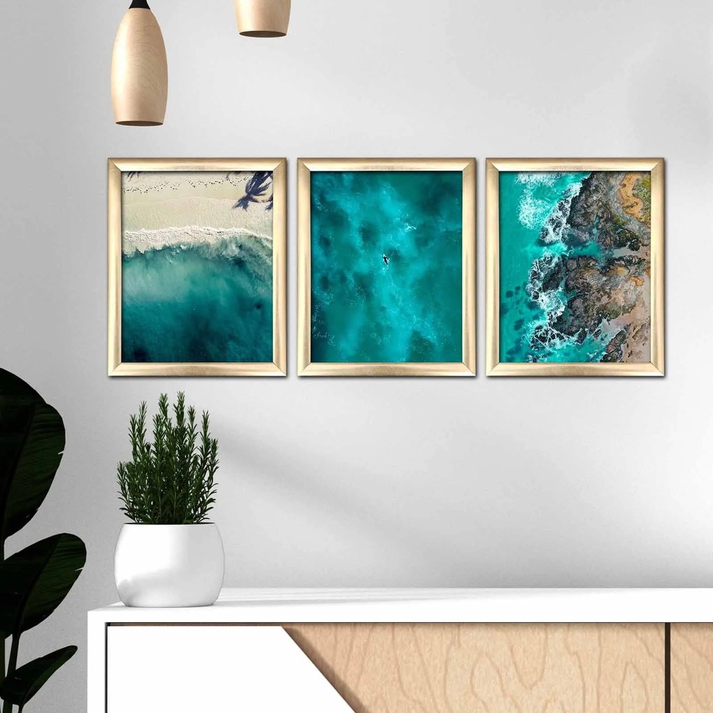 **** Pintura Decorativa em MDF com Moldura 3Act-004 – Multicolor – 23,