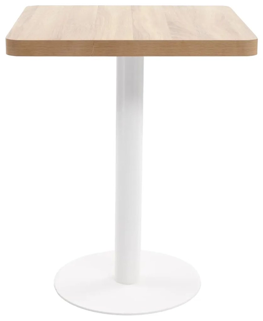 Mesa bistrô 60x60 cm MDF castanho-claro