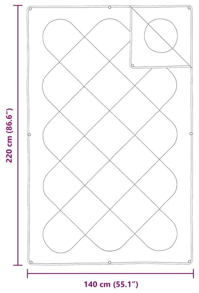 Colchas &amp; Edredons Branco 140 x 220 cm Microfibra