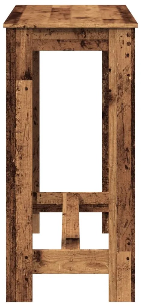 Mesa de bar 102x50x103,5 cm derivados de madeira madeira velha