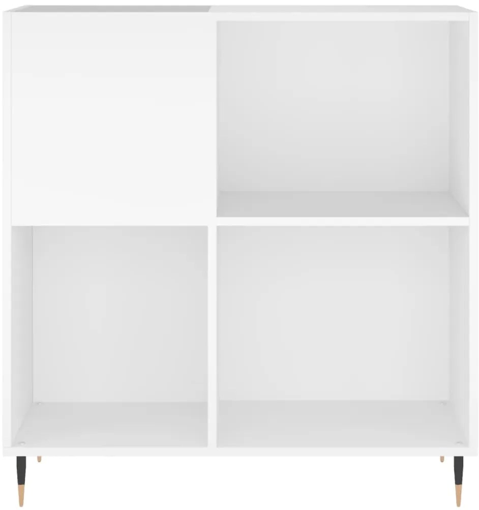 Armário para discos 84,5x38x89 cm derivados de madeira branco