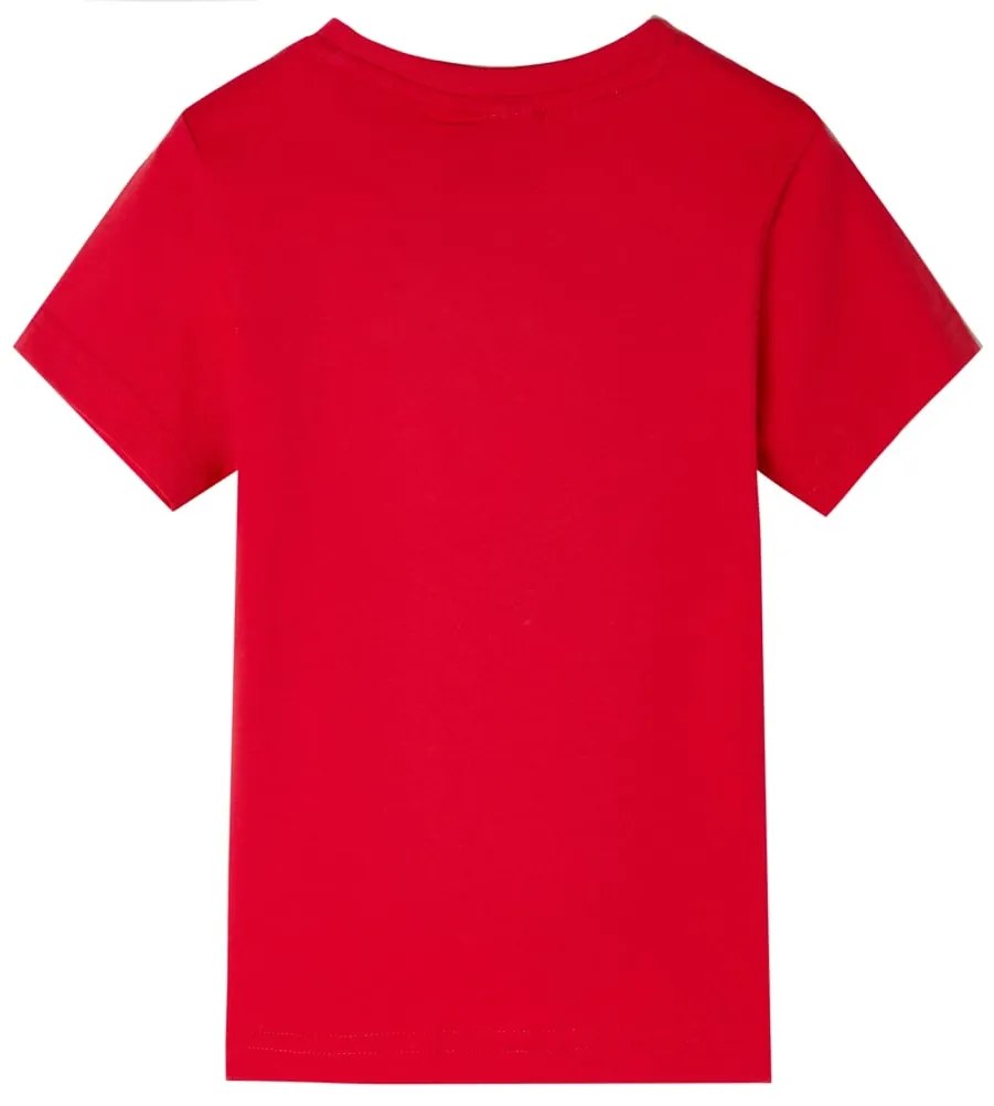 T-shirt para criança vermelho 104