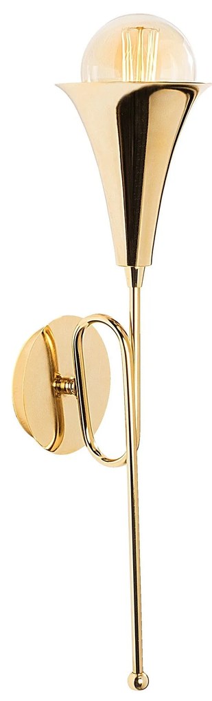 Aplique de Parede Sarmal – Dourado – 13 x 15 cm