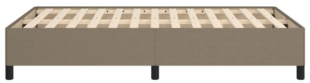 Estrutura de cama sem colchão 120x190cm tecido cinzento